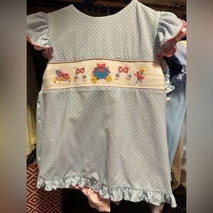 Charlotte and Chet smocks 
Cinderella/disney/princess 
3t